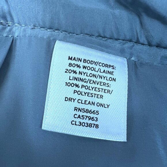 Classiques Entier Straight Wool Blend Tulip Hem Skirt Size 10 - Picture 7 of 9